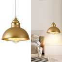 SoodMi Plug in Pendant Light, 15FT Hanging Lights, On/Off Switch, Industrial Pendant Light with Plug in Cord, Metal Hanging Lamps for Living Room, Kitchen, Dining Room Gold