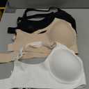Cuteio Wireless Jelly Bras for Women No Underwire with Support, Seamless Bralettes Everyday Comfort T-shirt Padded Bra, Large 