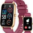 Smart Watch for Women Men, 1.57" Smartwatch (Answer/Make Call), 2025 NEW Fitness Tracker with 110 Sport Modes, Heart Rate/Sleep Monitor/Pedometer, IP68 Waterproof, Fitness Watch for Android iOS (wine red)