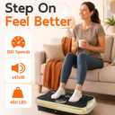 Vibration Plate Exercise Machine, Full Body Workout Vibrating Plate for Lymphatic Drainage Weight Loss, 460 Lbs Capacity Shake Platform with 300 speeds for Women Men