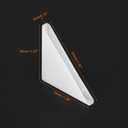 uxcell 20Pcs Plastic Corner Protectors 3x50mm Right Angle Shape Glass Corner Guards Cushion for Corner Protection of Glass, Mirror, Tile, White