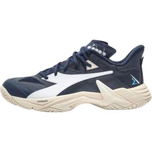 Diadora Men's B.Icon 3 All Ground Tennis Shoe (Blue/White, 9.5)