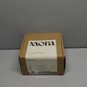 MORA Small Plates Set of 4, 6.5 inch Ceramic Pottery Dessert Plates - Microwave, Oven and Dishwasher Safe - Liquorice