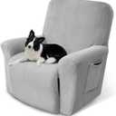 Recliner Chair Cover Lazy Boy Recliner Covers Recliner Covers for Recliner Chair 1 Piece Furniture Protector Prevent wear and pet HairRecliner,Light Grey