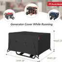 Porch Shield Generator Covers Running - Heavy Duty Waterproof Generator Rain Tent Shelter for 3500w-12000w Black