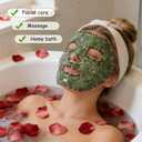 Gemshan Jade Mask,100% Natural Stone Facial Mask for SPA Skincare Beauty Tools for Puffy Eyes Dark Circles