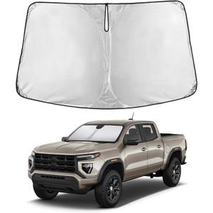 EcoNour Windshield Sunshade Compatible for GMC Canyon 2023 2024 2025 | Sun Visor for Front Windshield & Window Sun Shade Cover, UV Heat Blocker & Protector, Car Accessories