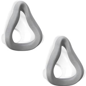 2-Pack Replacement Cushion Compatible with AirTouch F20 Full Face Mask, Ultra-Soft Memory Foam Interface for CPAP/BiPAP, Reduces Red Marks & Air Leaks, Size Medium (M)