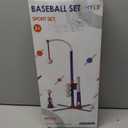 3-in-1 Baseball Set for Kids 3-5 - Tee Ball Stand, Hanging Tee, Ball Launcher and 6 Softballs - Adjustable Height, Indoor/Outdoor Sport Gifts for Boys Girls, Blue