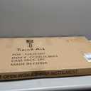 TRAIN2 ART Framed Canvas Wall Art Symmetrical Line Abstract Modern White Gold Wall Decor Art for Living Room Bedroom Bathroom Office Wall Decor 24"x48"