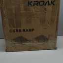 Heavy-Duty Rubber Curb Ramps 2-Pack, 6" Height & Extra-Wide 18.8" Width, Supports 11800LBS, Non-Slip Driveway Ramps for Wheelchairs, Cars, Scooters, Lawn Mowers & Motorcycles