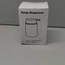 Matte Gray Foaming Hand Soap Dispenser Plastic 11 oz - Modern Minimalist Style for Bathroom & Kitchen Countertop Refillable