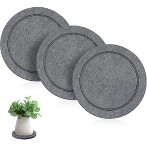 3 PCS Diatomite Plant Saucers for Indoors, Instant Dry Pot Saucers for Plants Coasters, Diatomaceous Earth Planter Tray, Dark Gray Flower Pot Tray (Round 5.9") 3 PCS Diatomite Plant Saucers for Indoors, Instant Dry Pot Saucers for Plants Coasters, Diatomaceous Earth Planter Tray, Dark Gray Flower Pot Tray (Round 5.9")