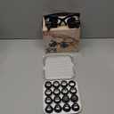 mlogiroa Head Mount Magnifying Glass with LED Light, Jewelers Loupe Magnifier with 8 Interchangeable Lens 2.5X/4X/6X/8X/10X/15X/ 20X/25X for Close Work/Electronics/Eyelash/Crafts/Jewelry/Repair