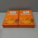 2 x Artscope Fall Pillow Covers 18x18 Inch Set of 4, Hello Fall Hello Pumpkin Buffalo Plaid Maple Leaves Harvest Outdoor Decorative Farmhouse Pillow Cases for Home Sofa Couch-Orange B