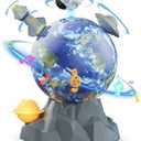 Magnetic Rotating Space Toy Musical Ball with Soft Ambient Light  360 Spinning Rocket, Astronaut & Spacecraft Playset  Educational STEM Toy & Ideal Christmas or Birthday Gift for Kids Ages 310