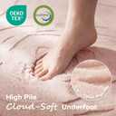 1.3" Thick Baby Play Mat 79x118 Plush Foam Mats for Baby (Pink) | Padded Memory Foam Waterproof Non-Slip Easy Care 100% Baby-Safe Materials, Tummy Time Crawling Playroom Living Room Nursery