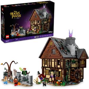 LEGO Ideas Hocus Pocus The Sanderson Sister's Cottage - Building Set for Adults, Men & Women, Age 18+ - Unique Gift for Fans W/Sister Minifigures - 21341, Medium, Small
