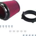 5D3-14459-00-00 Air Intake Kit Compatible with Yamaha YFZ450R 2009-2024, YFZ450X 2010-2011, YFZ450 2007-2013, Includes Aluminum Adapter & Clamp