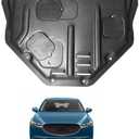 Front Engine Splash Shield Fit for Mazda CX-5 2013-2021 Engine Case Guards Suitable for Mazda CX5 Under Engine Cover Mud Flaps Directly Replace Original One Black
