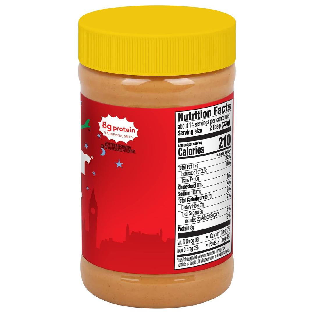 Peter Pan Crunchy Peanut Butter, Gluten- Free Spread, 16.3oz Jar (Pack of 1)