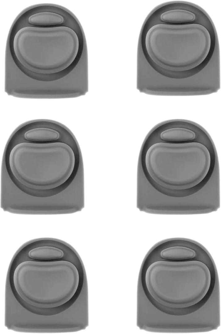 6pcs Rubber Seal Replacement Stopper Compatible with Owala FreeSip, Silicone Lid Top Gasket for Owala 16/24/25/32/40oz,Reusable Cap Stopper Cover Plug Leak-Proof Parts Fit for Owala Lids (Grey)