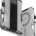 Aulumu G03 Transparently Magnetic Wallet Card Holder | Magnetic Wallet Compatible with MagSafe | Multi Function - Mobile Phone Stand/Grip | Bottle Opener | RFID Shielding Card - Translucent White