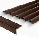 5-Pack 36 Inch Aluminum Peel and Stick Stair Nosing Brown Staircase Step Treads Anti-Slip Stair Edge Protector, Waterproof Self Adhesive Stair Nose Molding Trim for Outdoor & Indoor