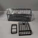 Sinnsally Sponge Holder for Kitchen Sink Caddy,Sink Organizer Rack with Dish Brush Holder & Drain Tray,Rustproof 304 Stainless Soap Dispenser Storage for Kitchen Organization Accessories & Decorations