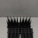 Bird Spikes, 20 Pack Bird Deterrent Spikes for Squirrel Cat Raccoon Animal, Pigeon Spikes for Outside Fences and Roofs to Keep Birds Away (Black)