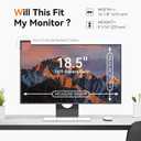 [2-Pack] 18.5 Inch Computer Privacy Screen for 16:9 Aspect Ratio Widescreen Monitor, Eye Protection Anti Glare Blue Light Computer Monitor Privacy Filter, Removable Anti-Scratch Screen Protector Film