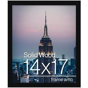  Frame Amo 4x12 Black Modern Picture Frame, 1 inch Border, Acrylic Front, for Wall or Table