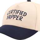 Classic Novelty Baseball Cap, Funny Design, Adjustable Fit, Casual Style (Large, Certified Yapper)
