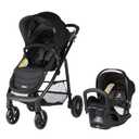 Diono Quantum 4 3-in-1 Travel System with LiteClik 30 R SafePlus Infant Car Seat and Base, Rear-Facing for Infants 4-30lbs, Includes Infant Car Seat Folding Stroller and Toddler Seat (Black Jet)