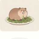 NightWind Cute Capybara Mouse Pad with Non-Slip Rubber Base, Easy Gliding, Spill-Resistant Surface, Durable Materials, Portable, 8.66 * 7.08 Inch Small Gaming Mousepads Desk Mat for Computers Laptop (Brown)