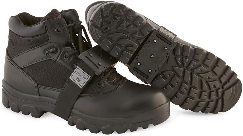 K1 Mid-Sole Ice Cleats for Men & Women - Rotatable Traction Aids For Winter Snow - Low Profile - Black