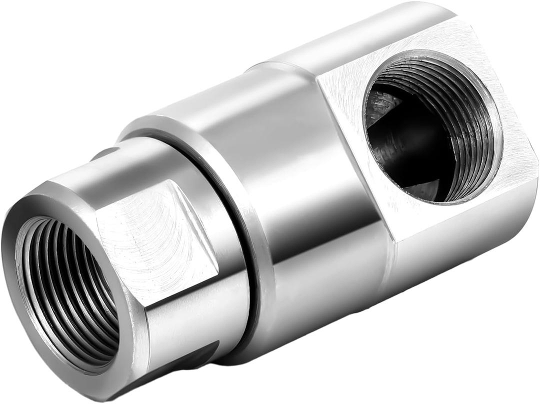 Hicarer 1/2 Inch NPT Heavy Duty Hose Reel Swivel 5000 Psi Heavy Duty Swivel Compatible with Home and Industrial Steel Hose Reel(3/4 Inch NPT)