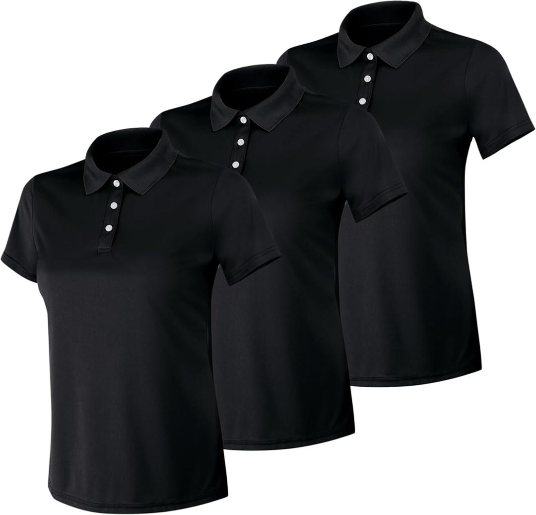 Hanes Women's Performance Polo, Single or 3-Pack, Sport Cool DRI Moisture-Wicking Polo Shirt, 40+ UPF Protection 3XL