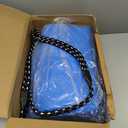 42" Heavy Duty Inflatable Snow Tube 1 Pack for Adults, Stable Octagonal Snow Tube Sled with Handles Tow Strap Repair Kit Thickened PVC, Outdoor Winter for Sledding (Blue)