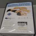 Kingnex Waterproof Split California King Mattress Protector for Adjustable Bed 2 Cali Twin XL 36x84 Soft Noiseless Jersey Fitted Matress Cover with Deep Pocket