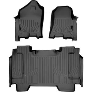MAXLINER Custom Fit Floor Mats 2 Row Liner Set for 2019-2024 Ram 1500