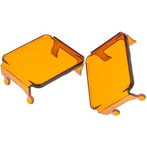 2pcs 3 inch Led Pod Lights Covers 3 inch Led Fog Lights Cover Cube Light Covers Dustproof Protective Covers for ATV Truck 3x3inch Square Led Work Light Bar Lens Cover Fog Lampshade(2PCS Amber Covers)