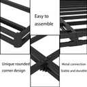 OSASET Low Profile Box Spring King - 3 Inch Box Spring King Heavy Duty Bed Foundation Metal Bed Base Easy Assembly