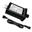 LED Transformer 29V 18W LED Power Supply Model TS-18W29V Replacement Parts IP44 US Plug Adapter, Seasonal-Use LED Driver for LED String Light, Christmas Tree Holiday Lighting