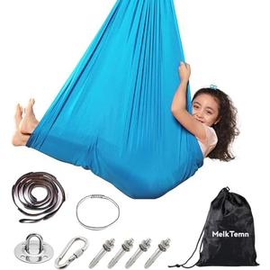 Sensory Swing for Kids Special Need Hardware Included, Indoor Outdoor Hanger for Calming & Relaxing, Cuddle Swing Happy for Autism, ADHD Therapy Aspergers Hug Like Snuggle Swing Hammock Sensory Chair