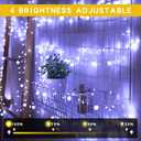 Copper Wire Firecracker Christmas Lights, 10FT 200LED Battery Operated Twinkle Firecracker Fairy String Lights with Remote, Silver Wire Light for Bedroom Dorm Wreath DIY Wedding Christmas Decoration
