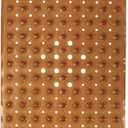 ENKOSI Bath Mat - Large Non Slip Bathtub & Shower Mat - Extra Long 40 x 16 Inch Bathroom Mats for Tub Nonslip Anti Slip Bathmats (40x16 Clear Brown 1-Pack)