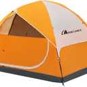 MOON LENCE Camping Tent 2 Person Tent Easy Setup Outdoor Tents Waterproof Double Layer for Camp and Backpacking Orange