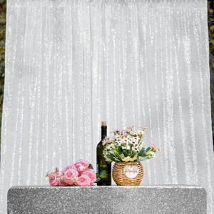 JYFLZQ White Sequin Backdrop Curtain 10x10ft(WxH) 1 Panel Glitter Sequence Backdrop for Parties Photo Booth Photography Background Drapes for Wedding Birthday Baby Showers
