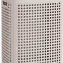 SONGMICS Laundry Hamper with Wheels, Plastic Laundry Basket, 19.8 Gallons (75 L), Slim Storage Basket, for Bathroom, Bedroom, Cappuccino Beige URLH020L101